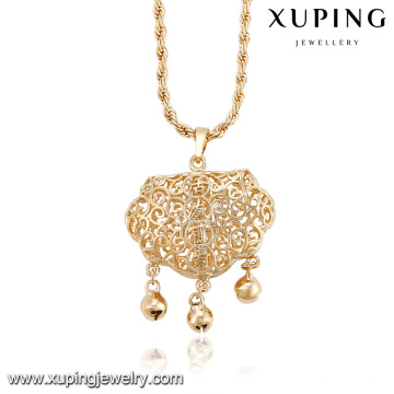 32669- Xuping Stylish Brass Jewelry Children Bell Necklace Wholesale